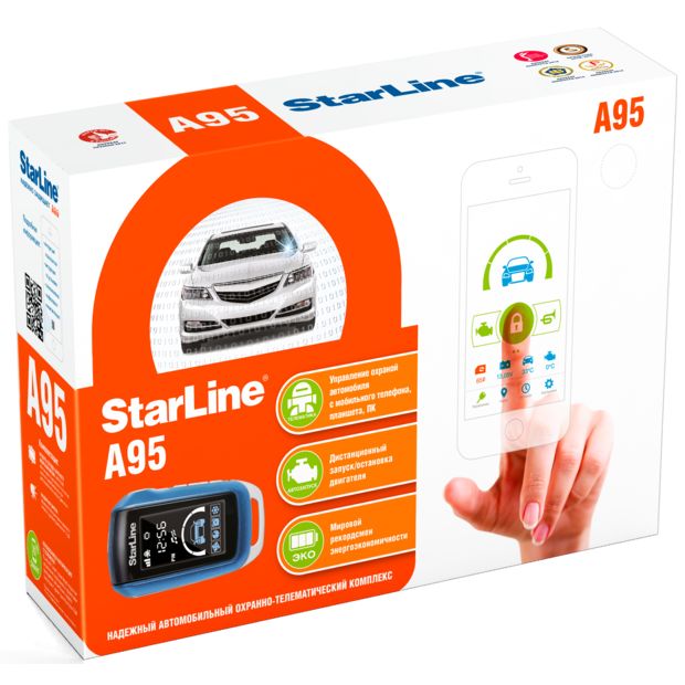 GSM-сигнализация для автомобиля - StarLine A95 BT 2CAN+2LIN