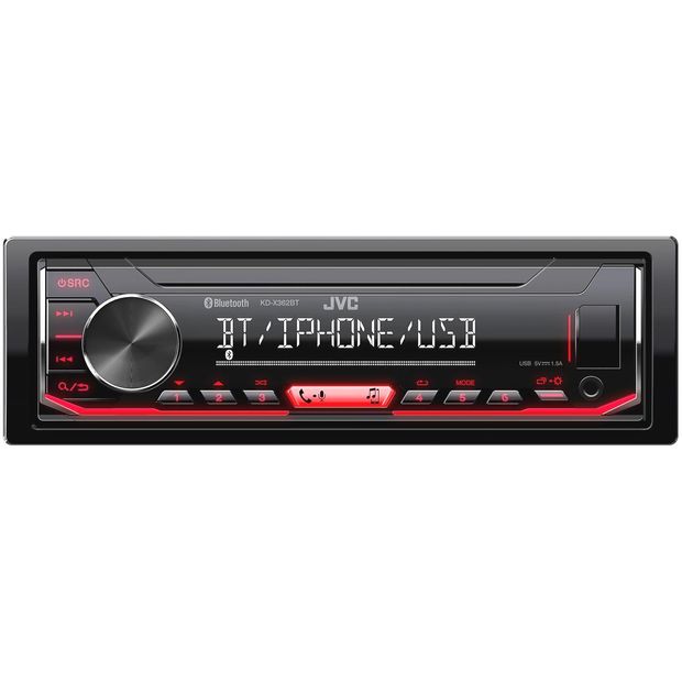 USB/MP3-магнитола со встроенным Bluetooth - JVC KD-X362BT